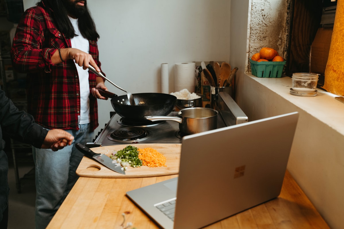 Hands-on cooking class instruction